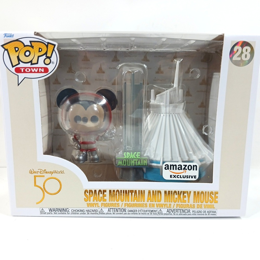 Funko Pop Town Walt Disney World 50th Space Mountain Mickey Mouse 28 Vinyl Figur